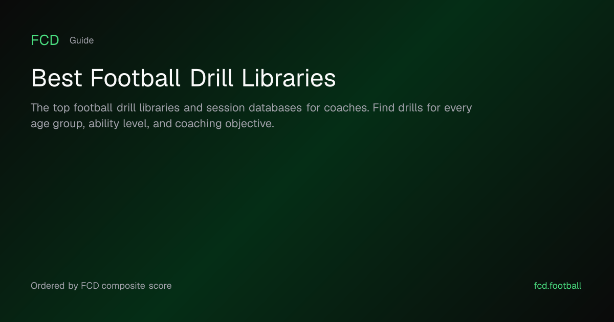Best Football Drill Libraries | FCD — Football Coaching Directory