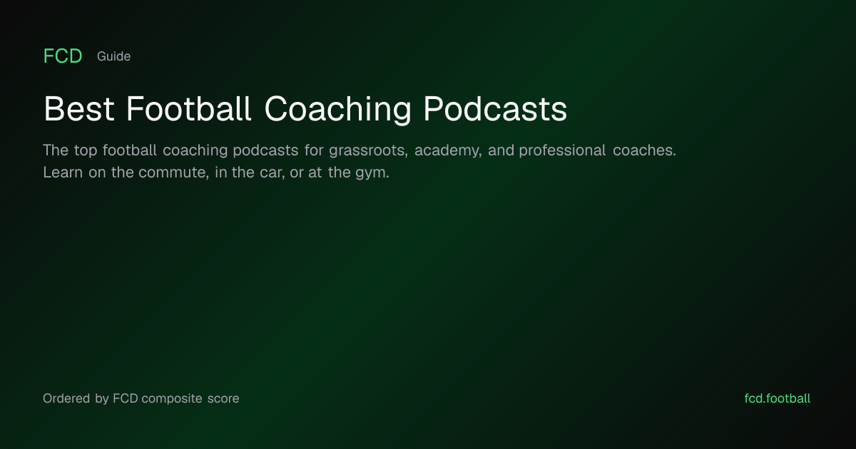 Best Football Coaching Podcasts | FCD — Football Coaching Directory