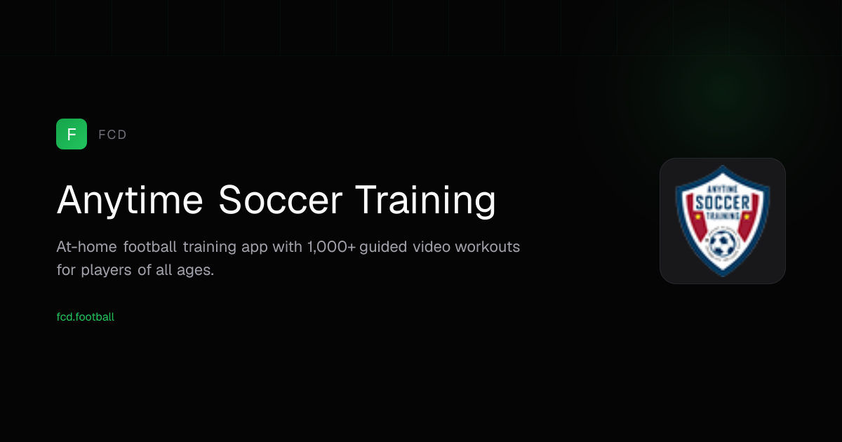 Anytime Soccer Training — Drill Libraries Review | FCD — Football ...